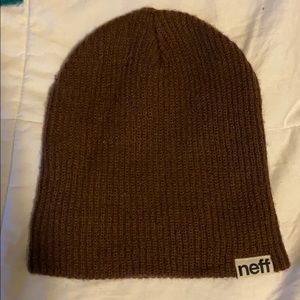 Neff brown beanie